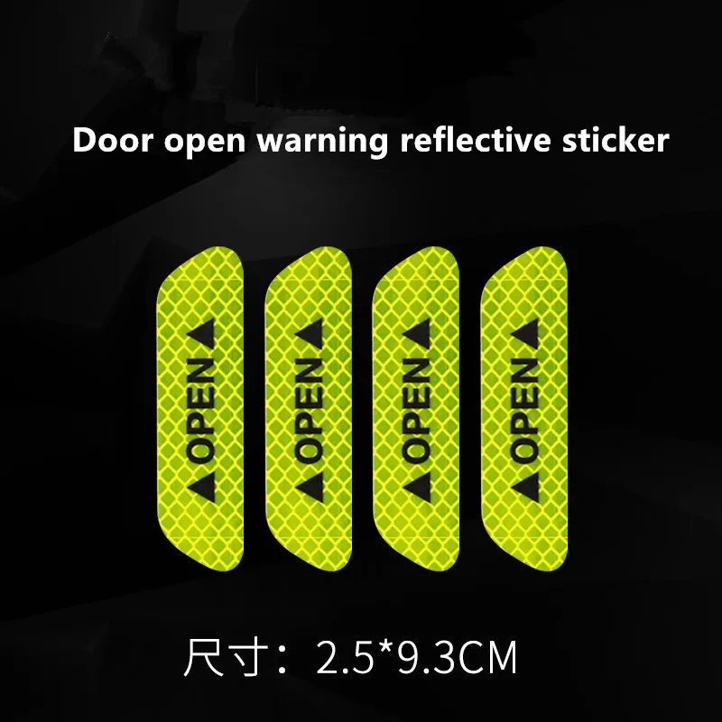 4 шт./компл. предупредительный знак светоотражающая лента универсальные