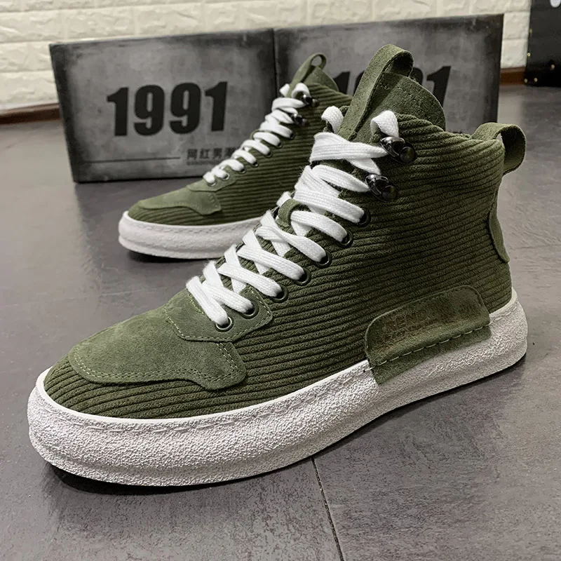 2021 Hip hops New Luxury Mens Casual Fashion shoes High Top Men Sneaker Lace-up Hop Tenis Sapato Masculino Leather Boots |