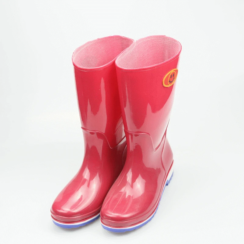 

Women's tall rain boots are strong and durable waterproof acid and alkali resistant solid color working rain boots size 36-41