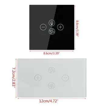 

Smart Wifi Fan Light Switch EU/US Ceiling Fan Lamp Switch Timer Setting G6DB