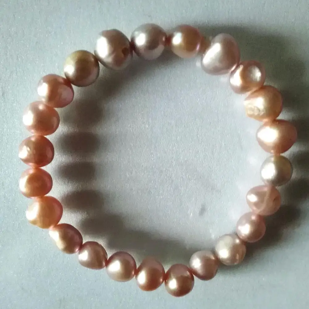 YKNRBPH High Grade Baroque Elastic Bracelet Leisure Sports For Women's Chains Pearl Bracelets