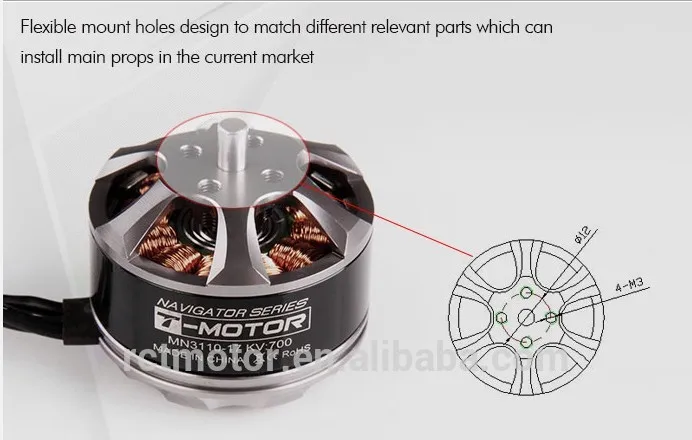 T-motor MN3110 470KV waterproof motor for drone Brushless DC motor for UAV aircraft can be customized for robot motor
