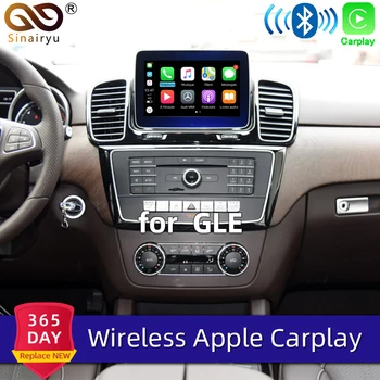 

Sinairyu Aftermarket Retrofit for Mercedes Wireless Apple CarPlay GLE Class W166 C292 15-19 NTG5 Car Play with Rear View Camera