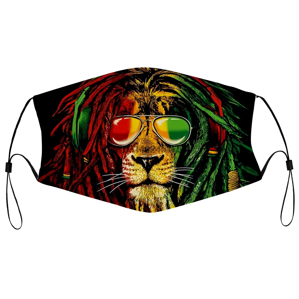 Пылезащитная маска с фильтром RASTA LION REGGAE корень Музыка Боб Марли Деннис