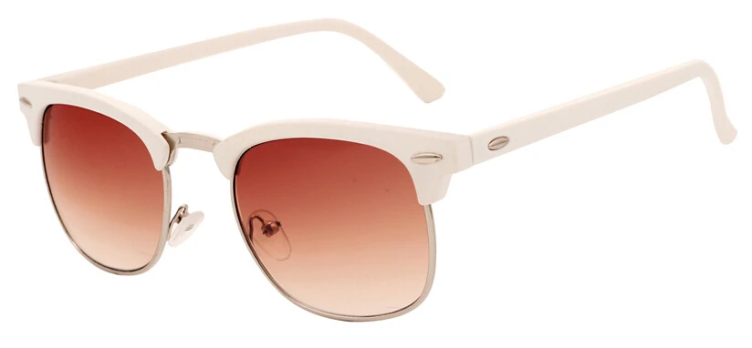 Солнцезащитные очки женские популярные брендовые дизайнерские ретро мужские Летние Стильные Солнцезащитные очки с заклепками в оправе красочные покрытия оттенков - Цвет линз: NO2