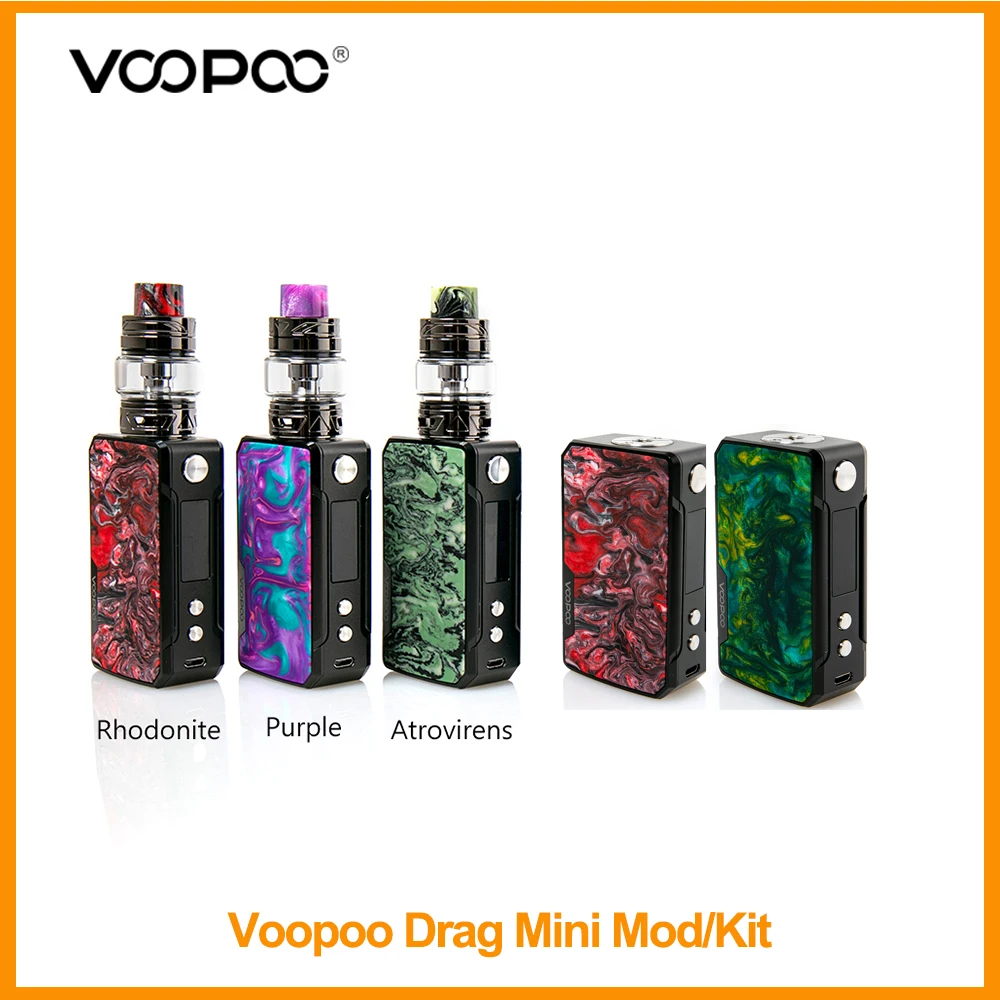 

Big Sale Original VOOPOO Drag Mini TC Box Mod Built in 4400mAh Battery Drag Mini with Uforce T2 Tank VS Drag 2 VW/TC/TCR E-Cig