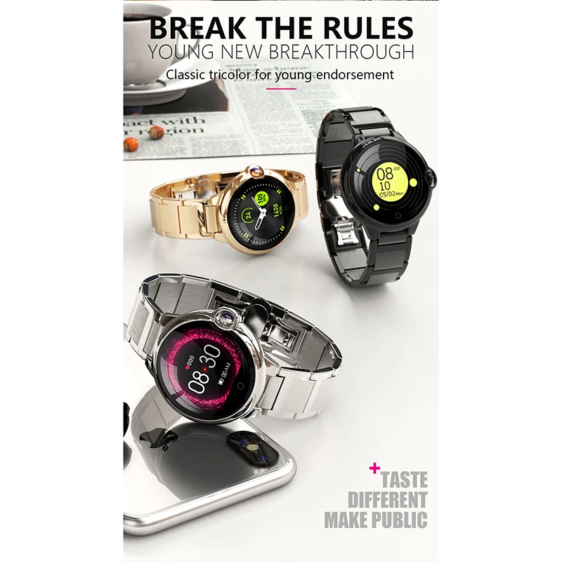 IP67 Waterproof DR88 Heart Rate Step Sports Blood Pressure Smart Watch