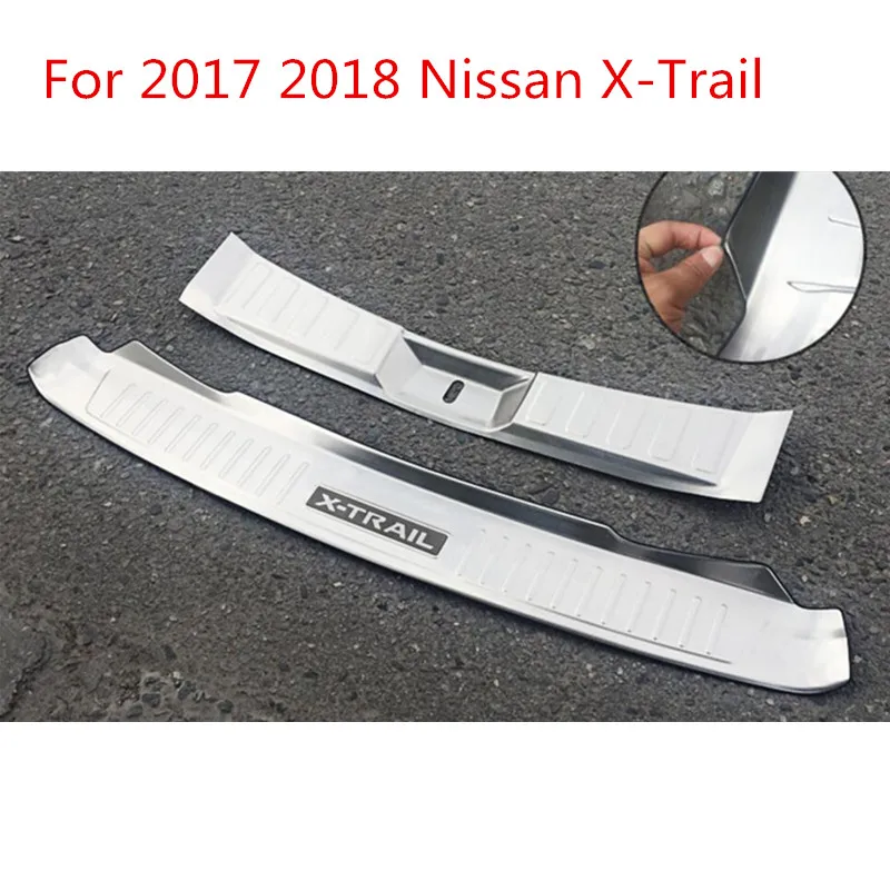 Для Nissan X Trail 2017 2018 аксессуары Накладка на порог Защитная Наклейка для дверных