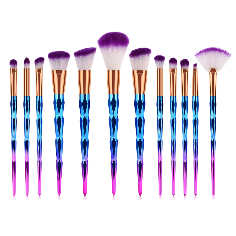 

New Colorful Luxury Makeup Brushes Set Foundation Powder Blush Eyeshadow Concealer Lip Eye Make Up Brush Cosmetics Beauty Tool