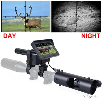 

Outdoor Hunting Night Vision Optics Sight Tactical Riflescope Digital Infrared HD720P Night Vision With Sunshade For Scope