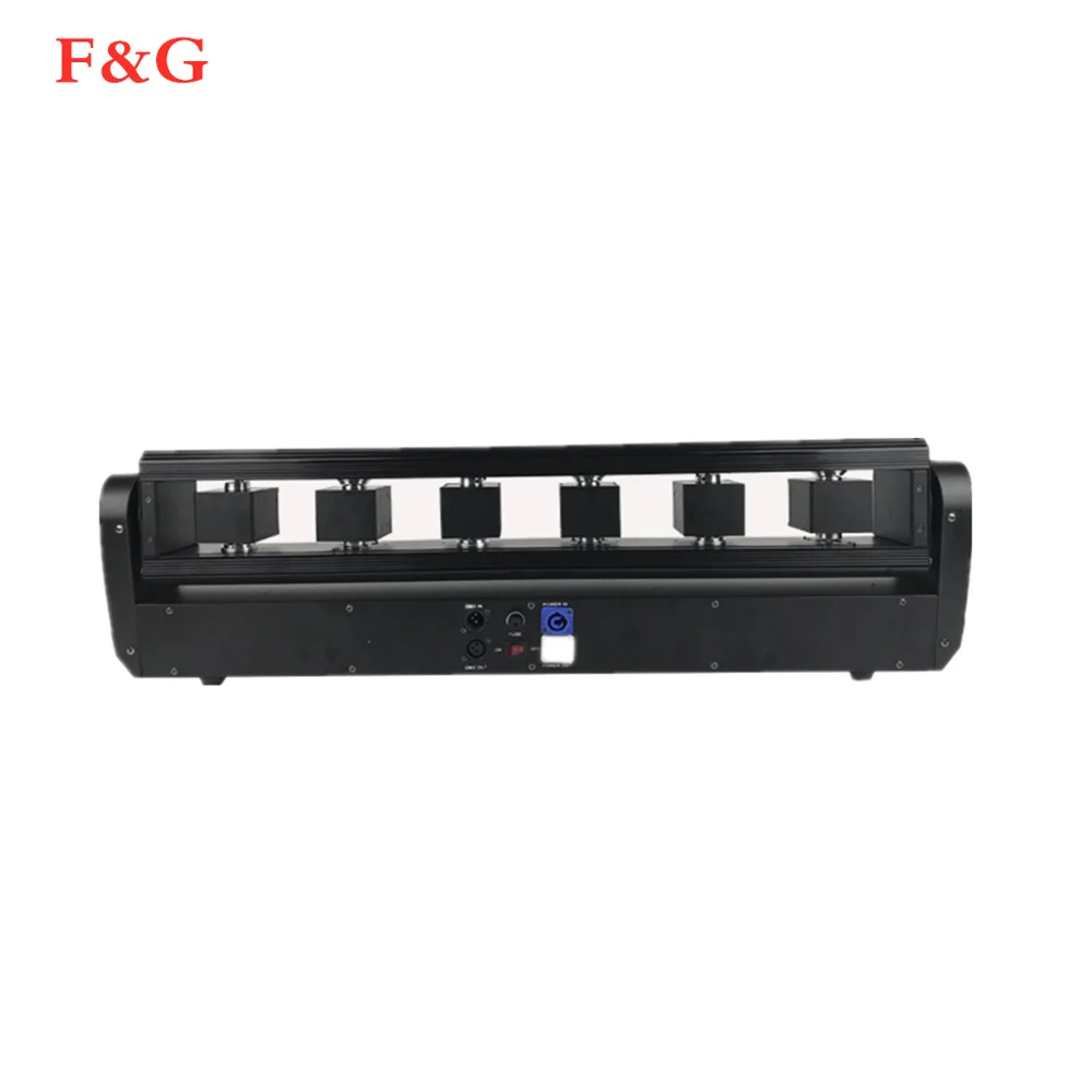 1 stk/partij Grote power 6W RGB Full Kleur 6 Ogen движущаяся головка Laserlicht Zes Hoofden DMX лазерный бар DJ вечерние дискотеки свадебные сцены