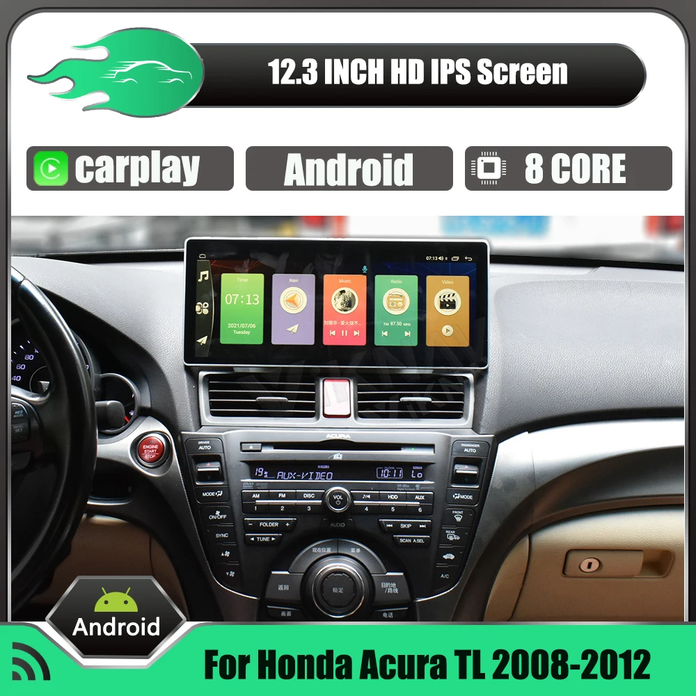 

12.3 inch Android Car Radio for Honda Acura TL 2008-2012 Car stereo reciever multimedia player GPS navigation head unit