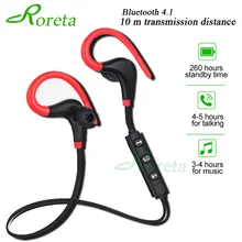 Roreta, Bluetooth, беспроводные наушники, стерео, ушной крючок, спортивные наушники с шумоподавлением, с микрофоном, гарнитура для iPhone, huawei
