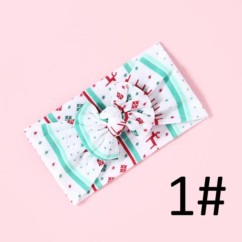 No.1 1 шт., новая летняя повязка на голову для ребенка с принтом маленького размера, эластичная резинка для волос, головной убор, головная повязка для новорожденных, головной убор для детей - Цвет: No.1