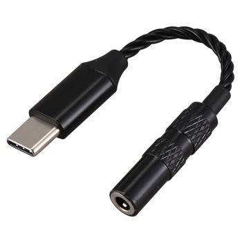 

384KHZ 32-Bit Dac Digital Chip Type-C to 3.5 o Adapter Cable(Black)