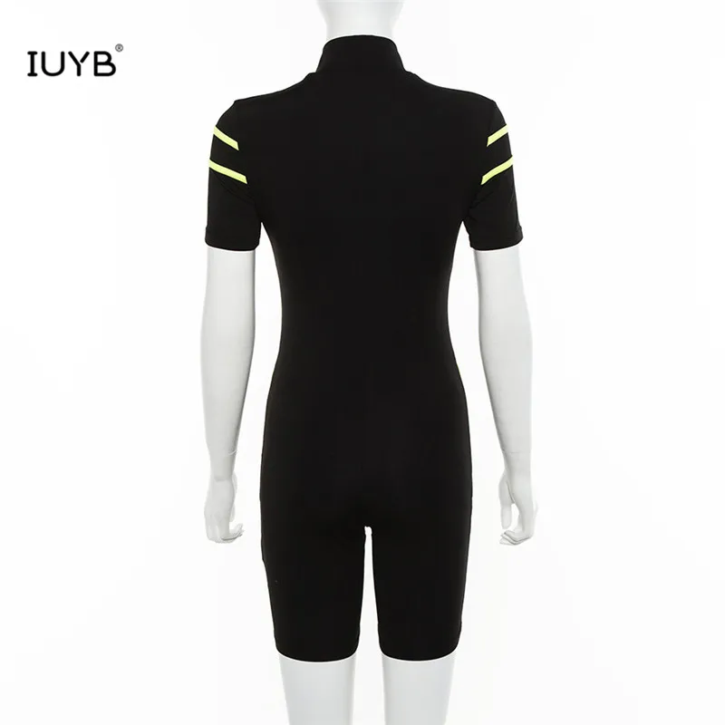 IUYB JY00135 сплошной пляжный стиль повседневные Костюмы специальный сексуальный стиль женские комбинезоны с длинными рукавами v-образный вырез тонкий мини-комбинезоны