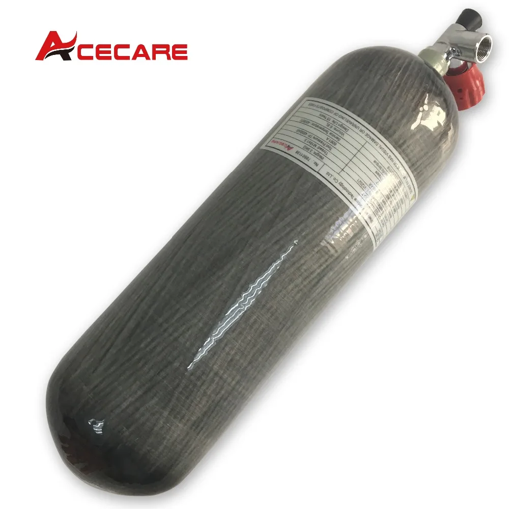 AC16811 Acecare 6.8L CE HPA Пейнтбол Танк PCP углеродного волокна цилиндр для дайвинга сжатого воздуха пистолет/Airforce Condor с клапаном