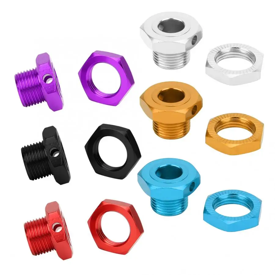 4 piezas RC Hex Driver 17 мм aleación de aluminio rueda шестигранный acoplador accesorio Kit para HSP 1/8 crawler Co|Детали и