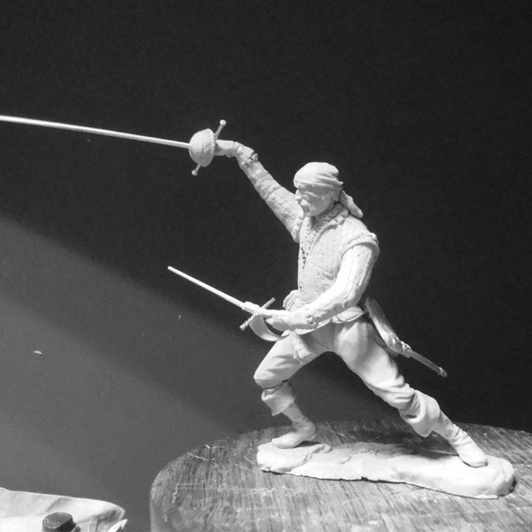 1/24 Смола Модель Строительный комплект Фигурка Воина | Игрушки и хобби
