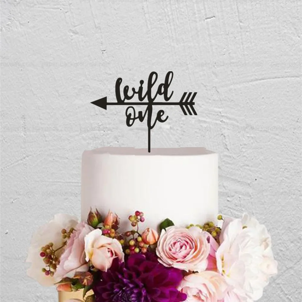 

Wild One Cake Topper Mirror Acrylic Birthday Baby Shower Party Cake Decoration Festival Party Event Cake Topper Supplies