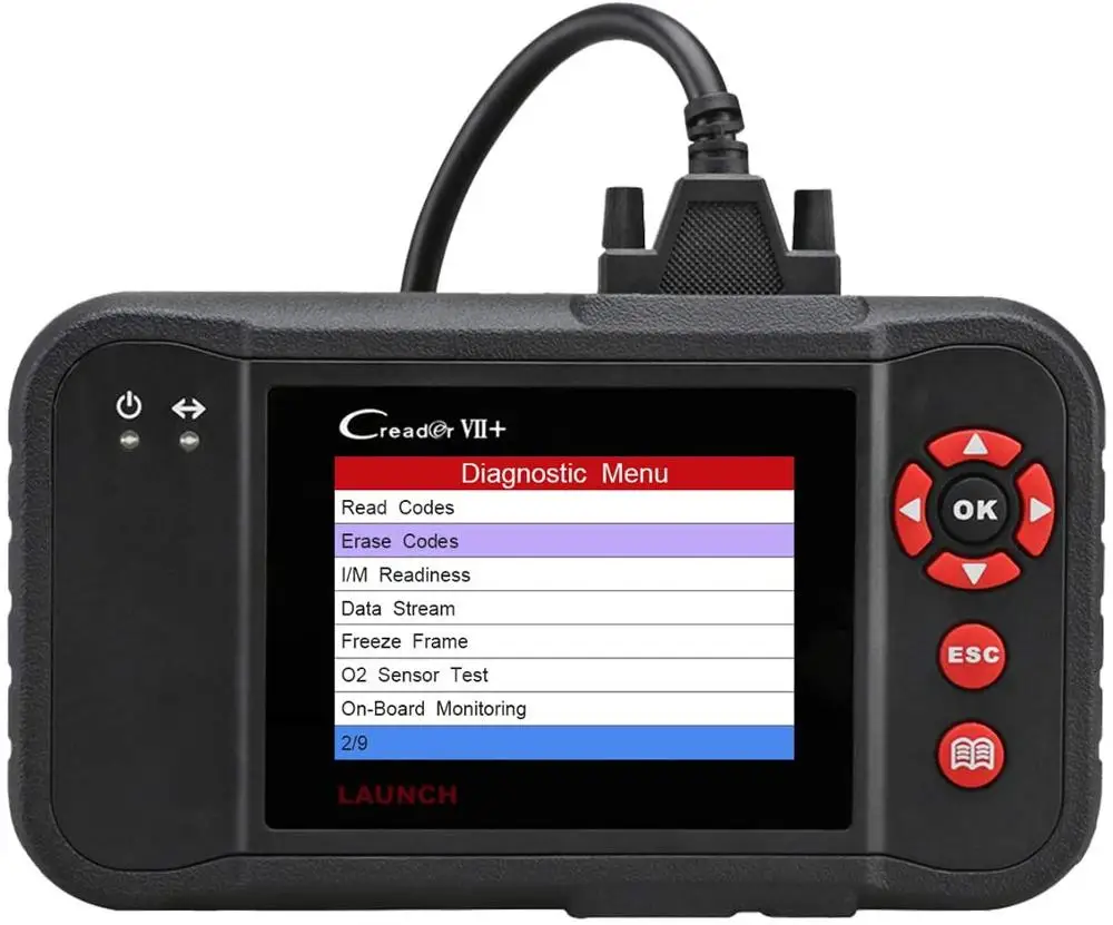 Диагностический сканер Launch X431 Creader VII Plus OBD2 диагностический + ABS SRS кодов двигателя