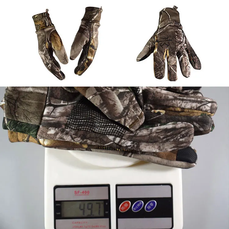 Зимние перчатки для рыбалки, противоскользящие, могут быть, сенсорный экран телефона, Открытый камуфляж, охотничьи перчатки для кемпинга, велосипедные спортивные перчатки
