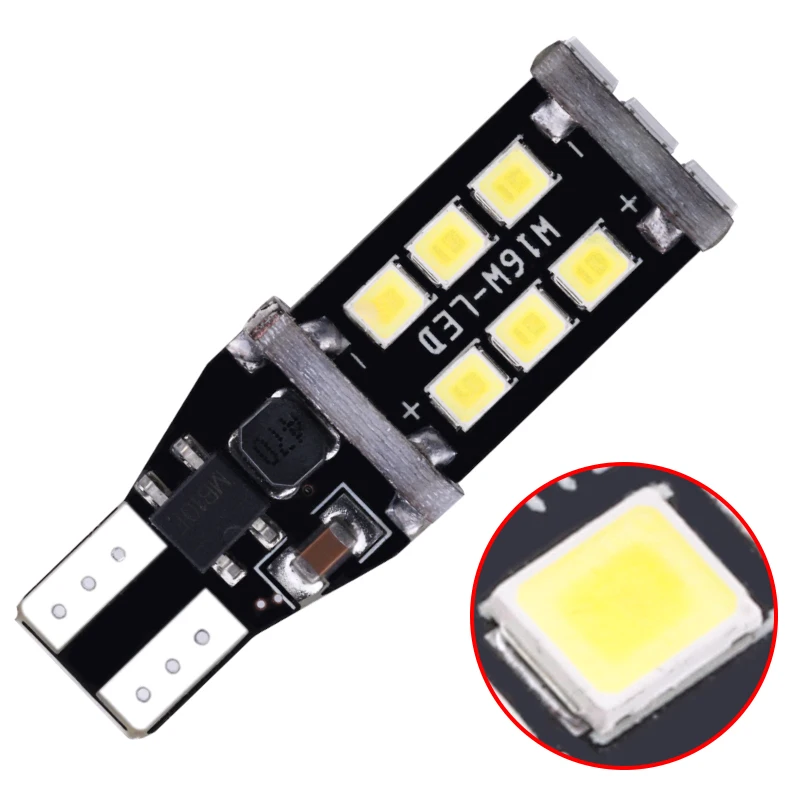 

T15 LED Canbus Bulbs Decode LED Canbus W16W T15 2835 15SMD Super bright canbus LED for car turn signal reversing brake light 1ps