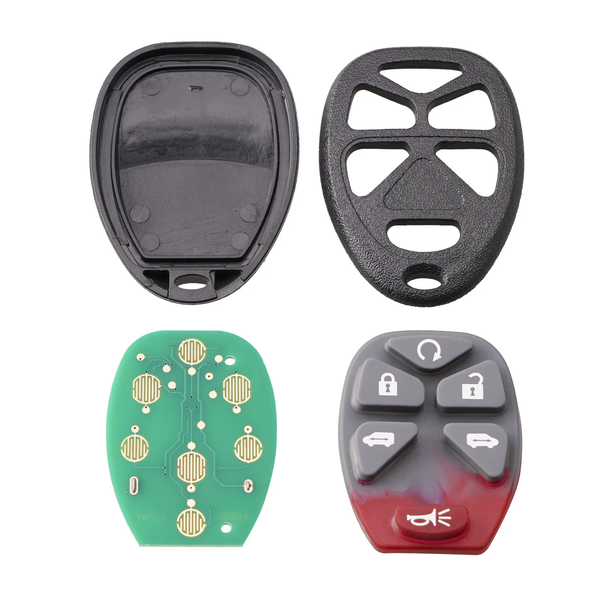 For Buick Chevrolet 6 Button Remote Key 15114376 KOBGT04A 315 Frequency Car Remote Key Accessories