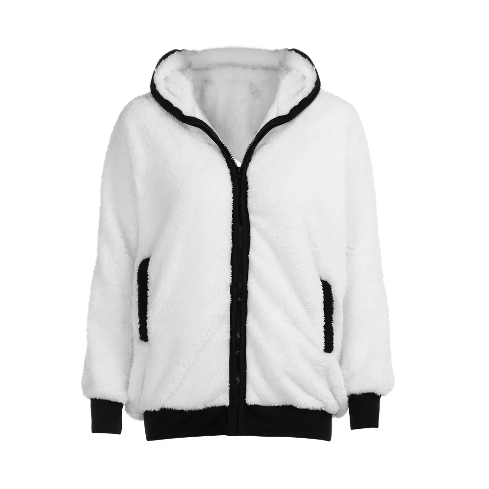 CHAMSGEND Hoodies Cute Bear Ear Panda Winter Warm Hoodie Coat Women Hooded Jacket Outerwear moletom feminino inverno 18.JULY.17