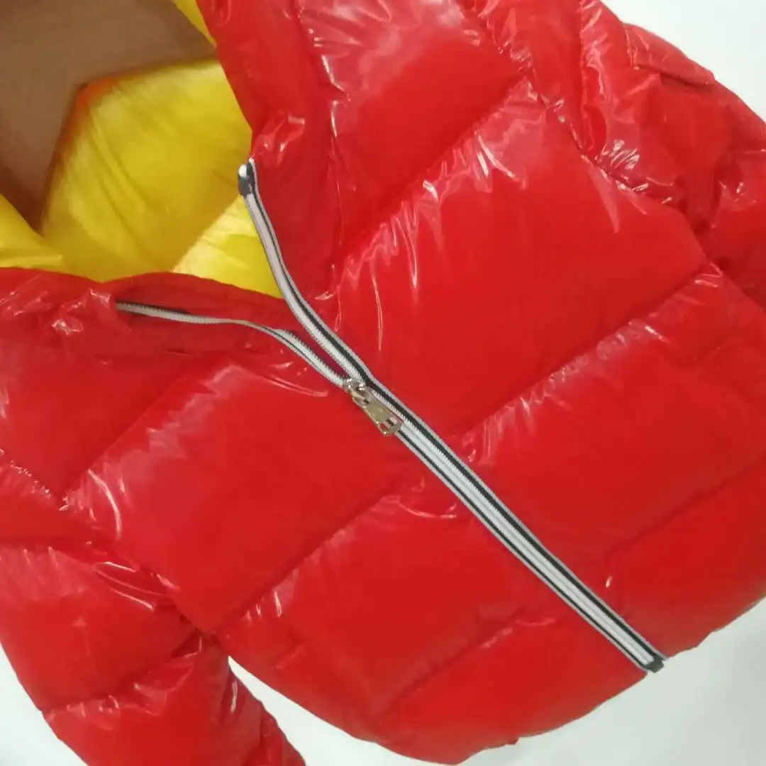 Down Jacket Children's Winter New Boys and Girls Thicker and Warmer Short Hooded Casual Coats - Цвет: Красный