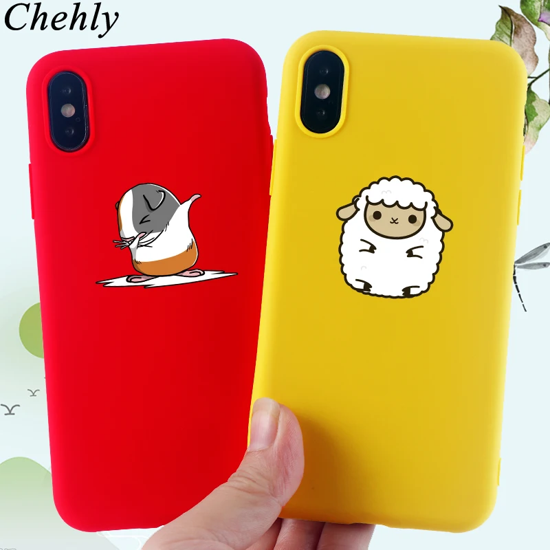 Овец корги чехол для телефона IPhone 6s 7 8 11 12 мини Plus Pro X XS MAX XR SE из мягкого силикона с