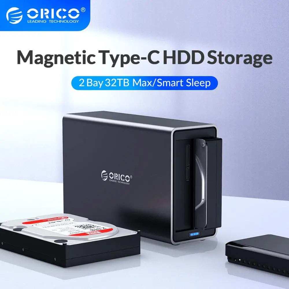 Док станция ORICO NS Series 3 5 'ƈ Bay Type C поддержка 32 ТБ USB3.1 Гбит/с UASP HDD чехол с