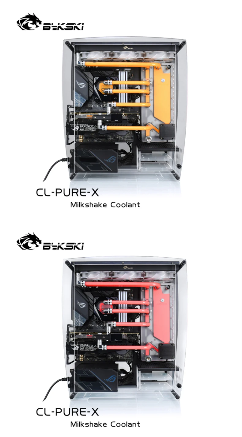 bykski líquido térmico do milkshake do líquido do líquido refrigerante do computador para sistema de refrigeração da água do verde azul
