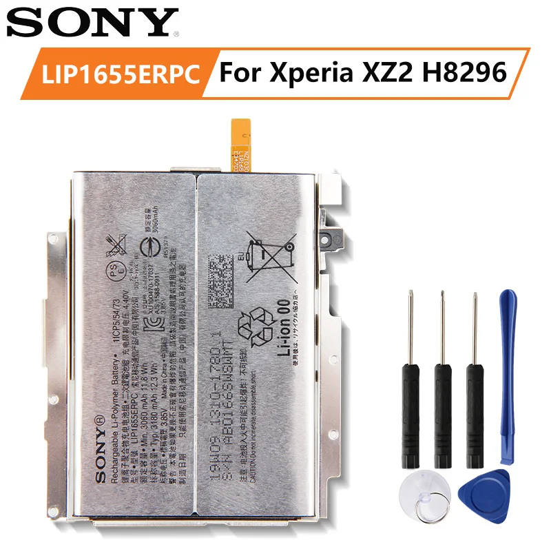 Original SONY Battery LIP1655ERPC For SONY Xperia XZ2 H8296 3180mAh