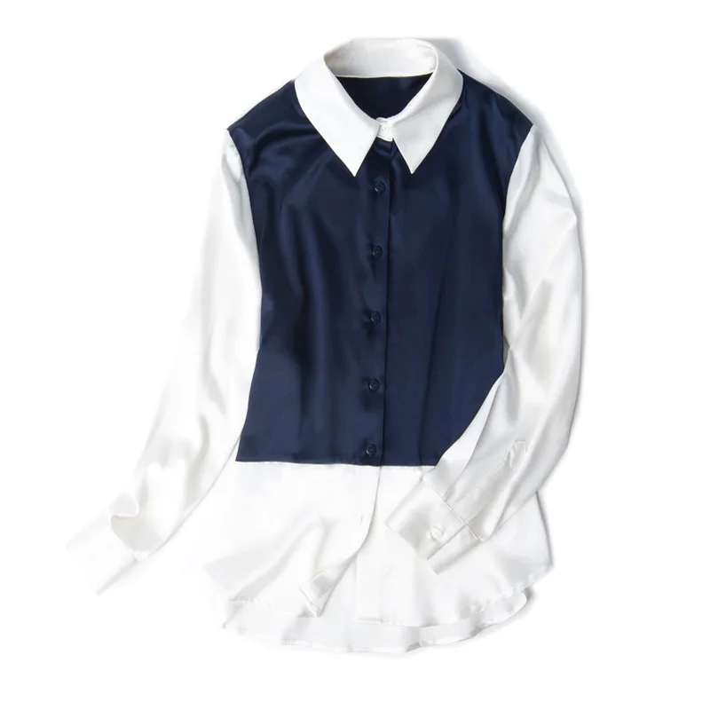 SuyaDream Women 23mm Silk Satin Long Sleeves