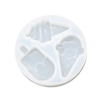 

2020 New High Mirror Ice Cream Mold DIY Handmade Crystal Epoxy Gel Silicone Molds Pendant Jewelry Making Accessories Material