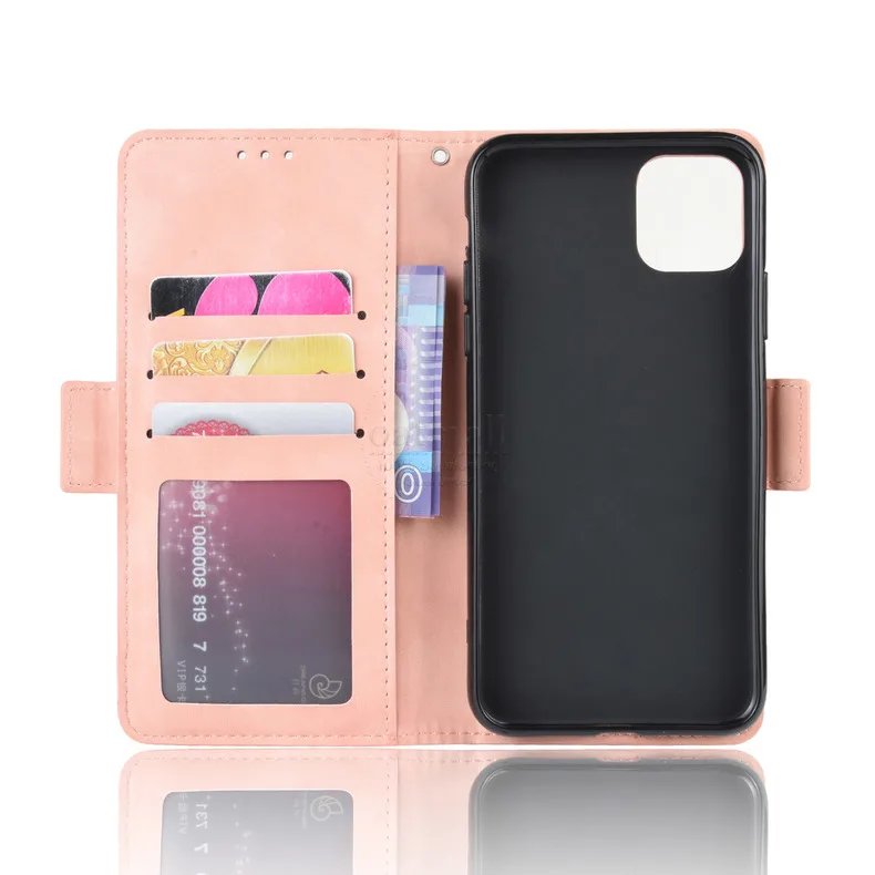 Чехол-бумажник для iPhone 11 с магнитной книгой, откидная крышка для iPhone 11 Pro Max, отделение для фото и карточек, роскошные кожаные чехлы для мобильных телефонов