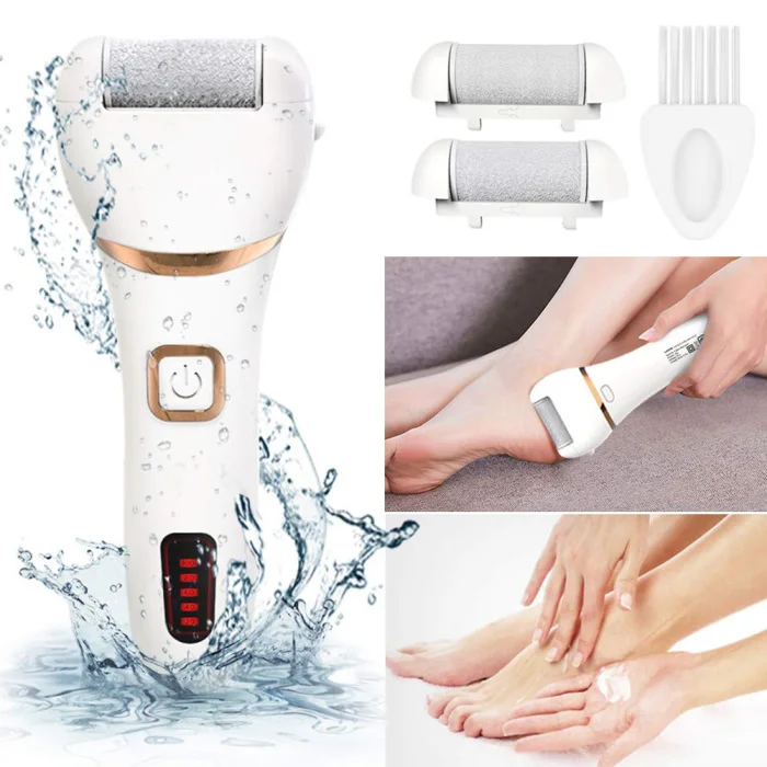 Newly Electronic Feet File Hard Skin Callus Remover Scrubber Home Pedicure Exfoliation Tool Rechargeable MS88