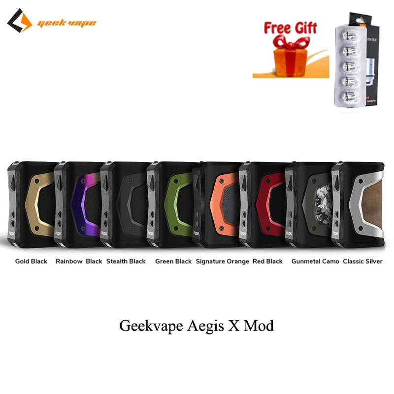 Новый Geekvape Aegis X box mod 200 Вт как 2 0 чипсет водонепроницаемый Vape Mod fit Cerberus Tank с oled
