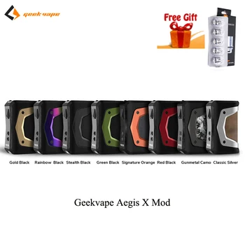 

New Geekvape Aegis X Box Mod 200W AS 2.0 Chipset Waterproof Vape Mod Fit Cerberus Tank With OLED Screen Powered By 18650