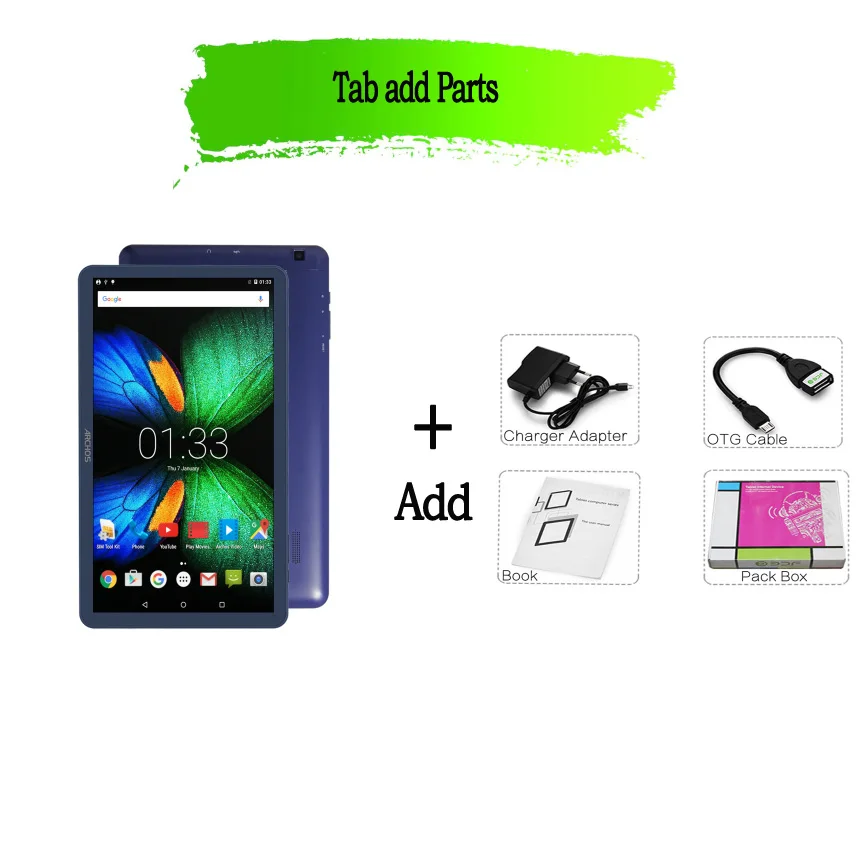 Tablet and Parts Дизайн, 10 дюймов, мобильный телефон, вызов, sim-карта, планшет, Android 5,1, планшетный ПК, 1 ГБ ОЗУ и 16 Гб ПЗУ, поддержка видео, FM, Wi-Fi, Bluetooth - Комплект: Tablet and Parts
