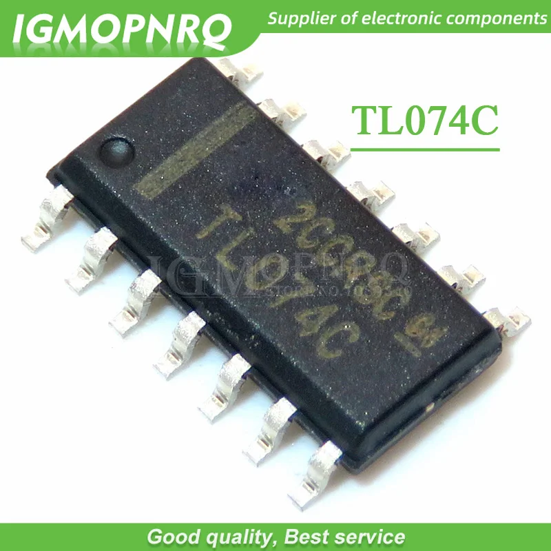 10 шт. Бесплатная доставка TL074C TL074CDR TL074 SOP-14 операционные усилители-Op Amps Quad низкий
