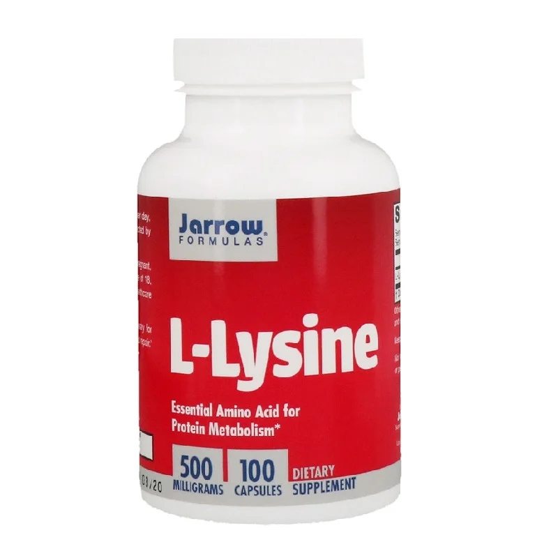Jarrow L-Lysine 100 Capsules/Bottle Free Shipping