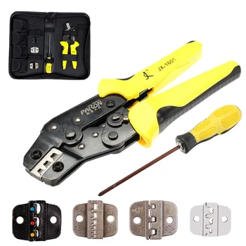 

Doersupp JX-D4 Cable Wire Terminal Crimper Ratcheting Crimping Plier Tool Kit Set Multi-tool Wire Stripper Crimping Tool