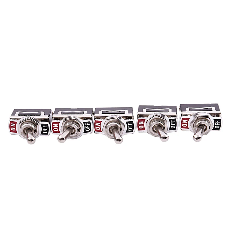 

5pcs 12V Heavy Duty Toggle Flick Switch ON/OFF Car Dash Light Metal SPST 12 Volt
