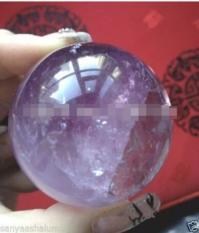 +++---331+++Natural Amethyst Quartz Crystal Sphere Ball Healing Stone 40mm + Stand | Дом и сад