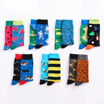 

Odd Socks AB side bee striped watermelon Leopard&leopard Golf and pitch funny fashion women lady cute socks