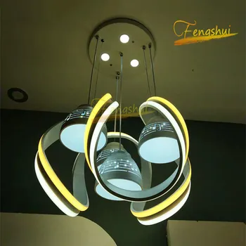 

Nordic Colorful Wrought Color Pendant Lights Modern Acrylic LED Pendant Lamp Lighting Dining Hotel Living Room Loft Hanging Lamp