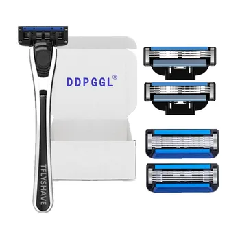 

DDPGGL Men High Quality Shaver Razor Blade for Men 5 Layer and 3 Layer Shaving Razor Blade Facial Shaving Adjustable Razor