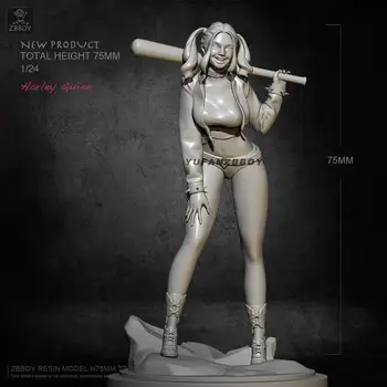 

hot selling 1/24 Resin Model Kits Clown Girl Figure Self-assembled TD-2329